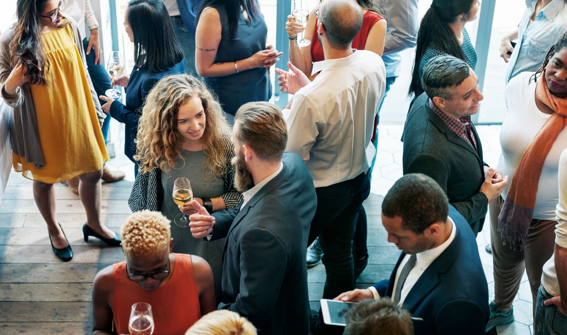 Business People Meeting Eating Discussion Cuisine Party Concept